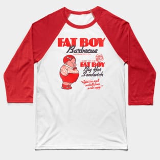 Fat Boy Barbecue Retro BBQ Restaurant San Francisco Baseball T-Shirt